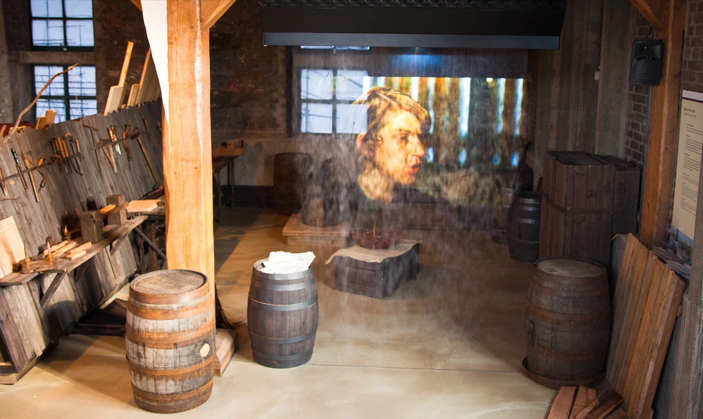 Nebelprojektion Museum Bremen
