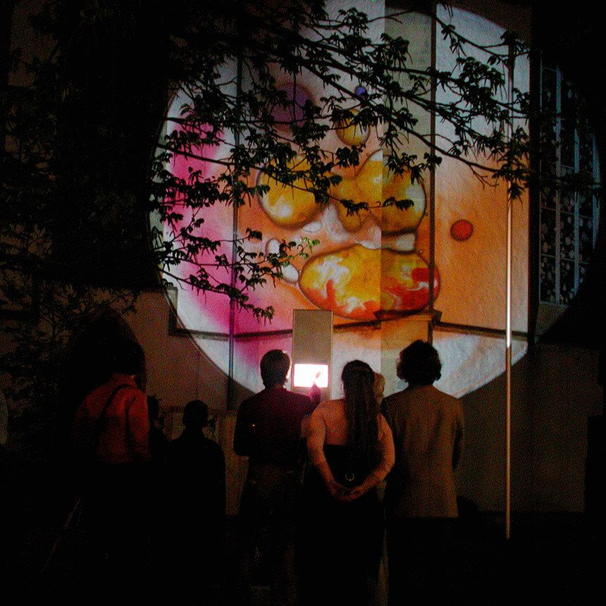 Lightmotiv church projection EMAF Osnabrück