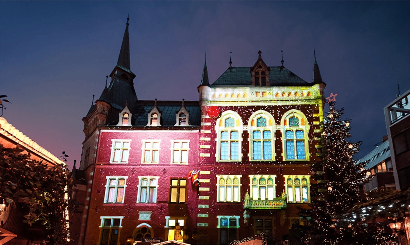Projektionsshow Lambertimarkt Oldenburg
