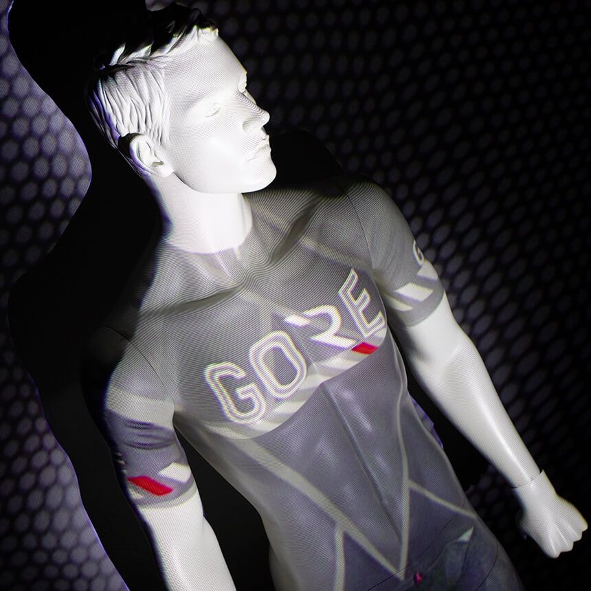 Mannequin projection mapping Gore fair